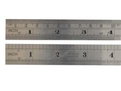 Steel Ruler Metric & Imperial  300mm 12" 