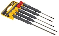 CK Tools Xonic Precision Screwdriver SL/PH Slotted Phillips Set Of 5