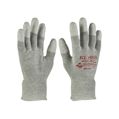 ESD Antistatic Fingertip PU Coated Dissipative Gloves