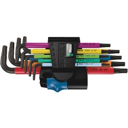 Wera 967/9 TX XL Multicolour 1 Multicolour L-key Set For TORX® Screws, Long, 9 Pieces