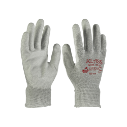 KLASS ESD Carbon Anti-static Gloves With PU Coated Palm