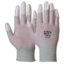 ESD Antistatic Fingertip PU Coated Dissipative Gloves