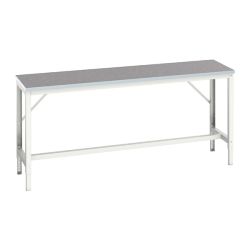 Bott Verso Adjustable Height Framework Bench - With Lino Worktop - 2000 x 600 (W x D mm)