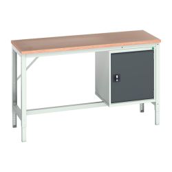 Bott Verso Framework Bench With Full Cupboard - Multiplex Worktop - 1500 x 600 (W x D mm)