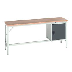 Bott Verso Framework Bench With Full Cupboard - Multiplex Worktop - 2000 x 600 (W x D mm)